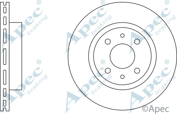 APEC BRAKING Jarrulevy DSK201